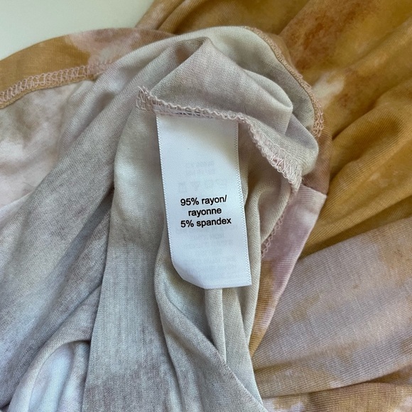 Maurices 24/7 Orange Pink Tie Dye Mock Neck Shift Dress Medium Women’s - Picture 11 of 12